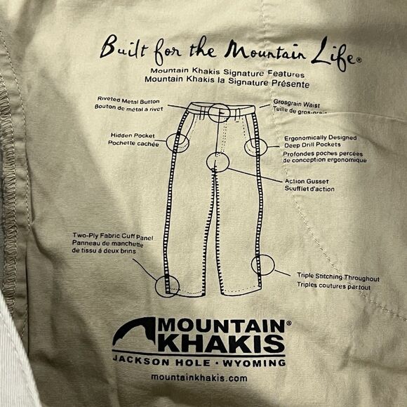 Mountain Khakis‎ Men Canvas Chino Pants Straight Leg Pockets Outdoor Size 38X33 - Picture 7 of 14
